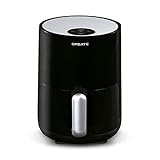 CREATE/FRYER AIR/Freidora de aire sin aceite 1,5L negra/Cesta antiadherente, selector de...