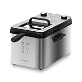 Cecotec freidora eléctrica CleanFry Infinity 4000 Full INOX. 4 L, Filtro OilCleaner, 3270...