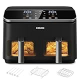 COSORI Freidora de Aire con Doble Cesta 8,5L, Air Fryer con Ventana e Iluminación...