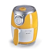 Ariete 4615 - Mini freidora saludable Airy, sin aceite, temporizador,1000 W, amarillo y...