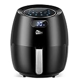 Freidora de Aire de 6,5 L, Uten Air Fryer XXL con 8 Programas, Freidora de Aire Caliente...