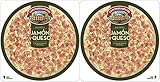 Casa Tarradellas - Pack Pizza Fresca Jamón Y Queso, 2 x 220 g (Total 440g)