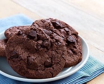 galletas de chocolate en freidora de aire