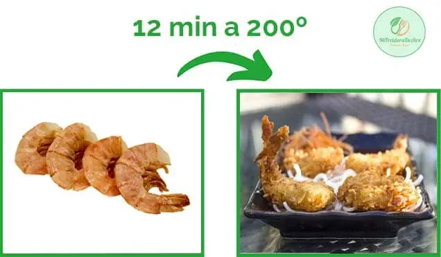 gambas a la gabardina en freidora de aire - Airfryer