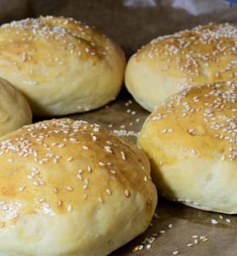 pan de hamburguesa en freidora de aire o airfryer