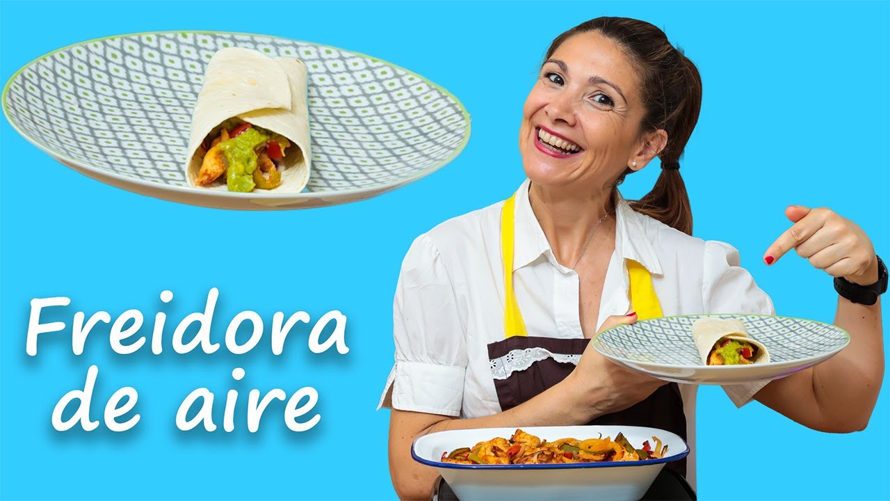 FAJITAS de pollo en Freidora de Aire ¡Fácil y rico!